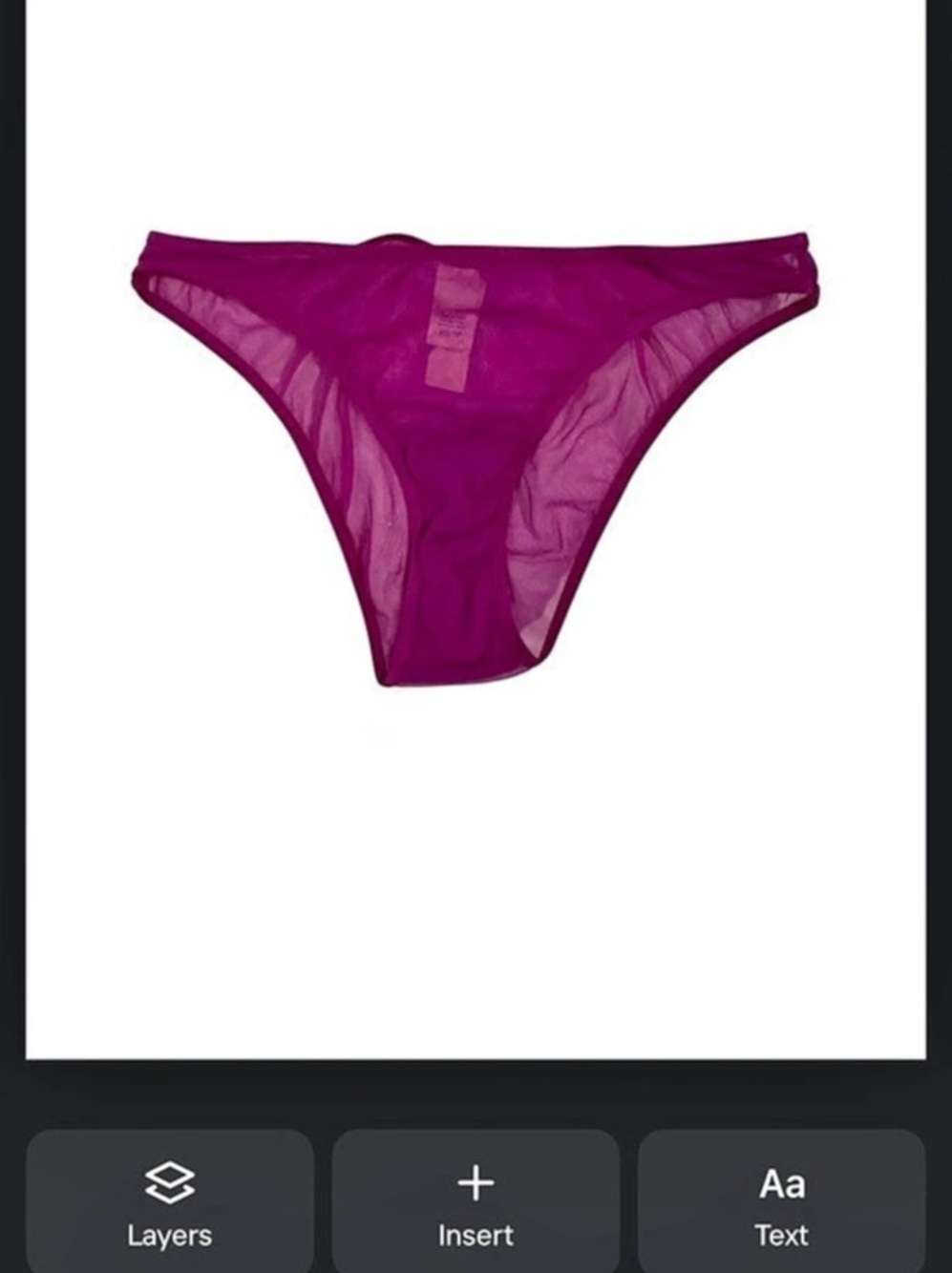Victoria's Secret Purple Mesh Bikini Panties | XS | NWT